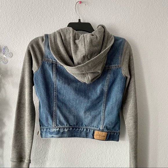 Coats | Abercrombie Hooded Denim Jacket 